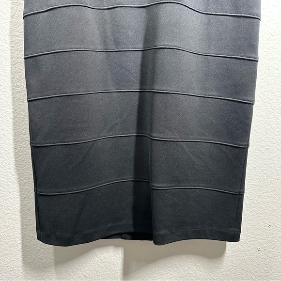 Tadashi Shoji Dress Women's Small Black Bandage Bodcon Stretch Cocktail LBD - Picture 4 of 8